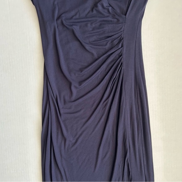 Boden Dress Women's Navy Blue Wrap Style V-Neck ½ Sleeve 10R - Picture 11 of 12